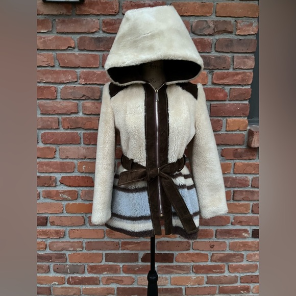 Vintage 70s Vibing Belted Coat Size - Picture 3 of 16